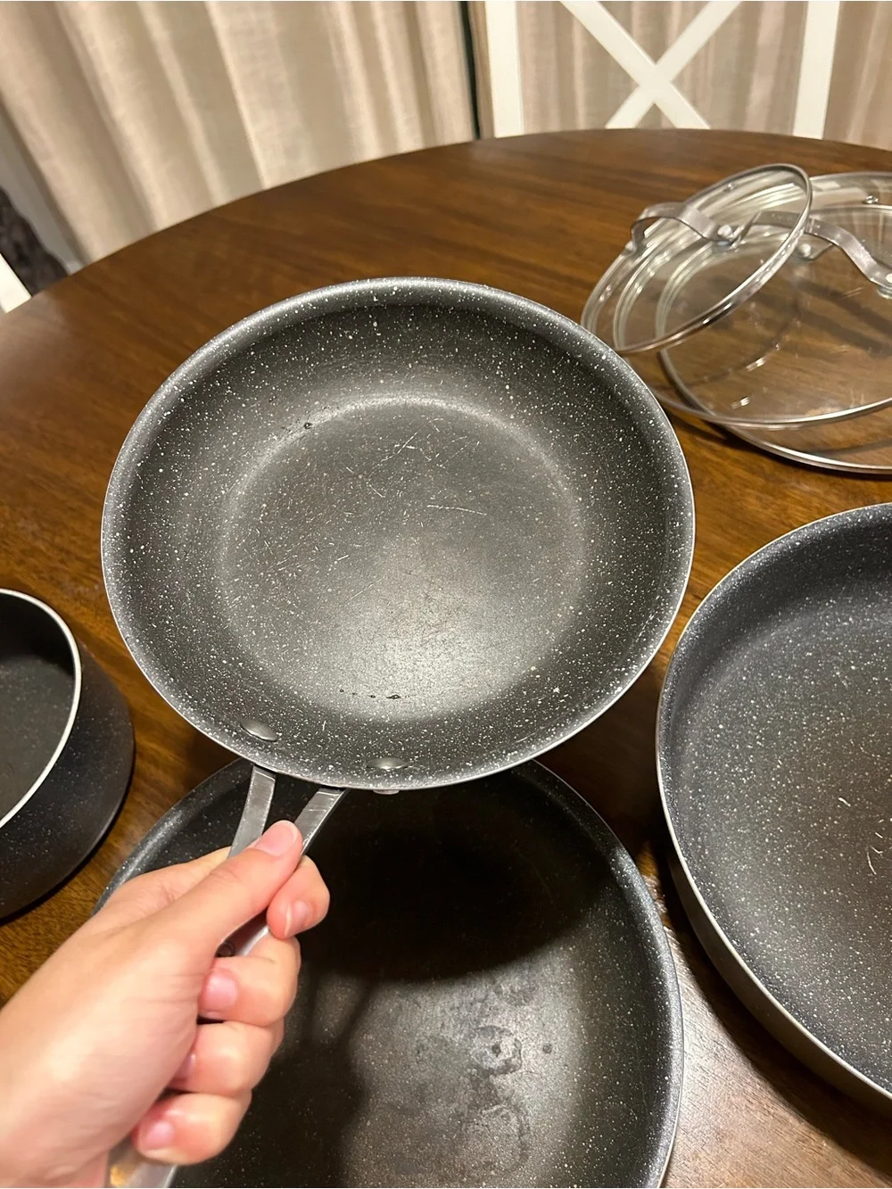 Granitestone™️ Black Cookware Set - 4 Piece with 3 Lids